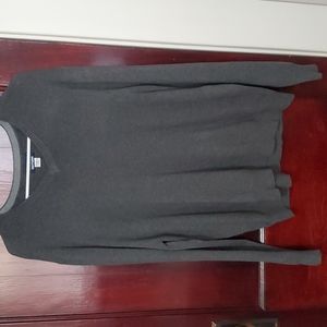 Basic editions men's gray sweater vneck